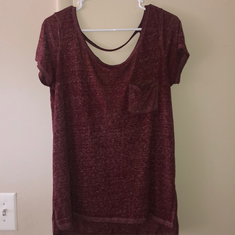 Heathered Maroon AE shirt
